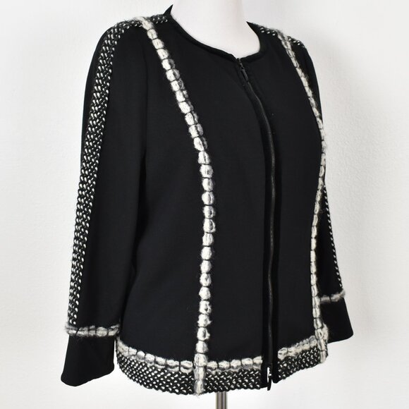 Escada Jersey Jacket Blazer Black - 44 - Picture 3 of 12